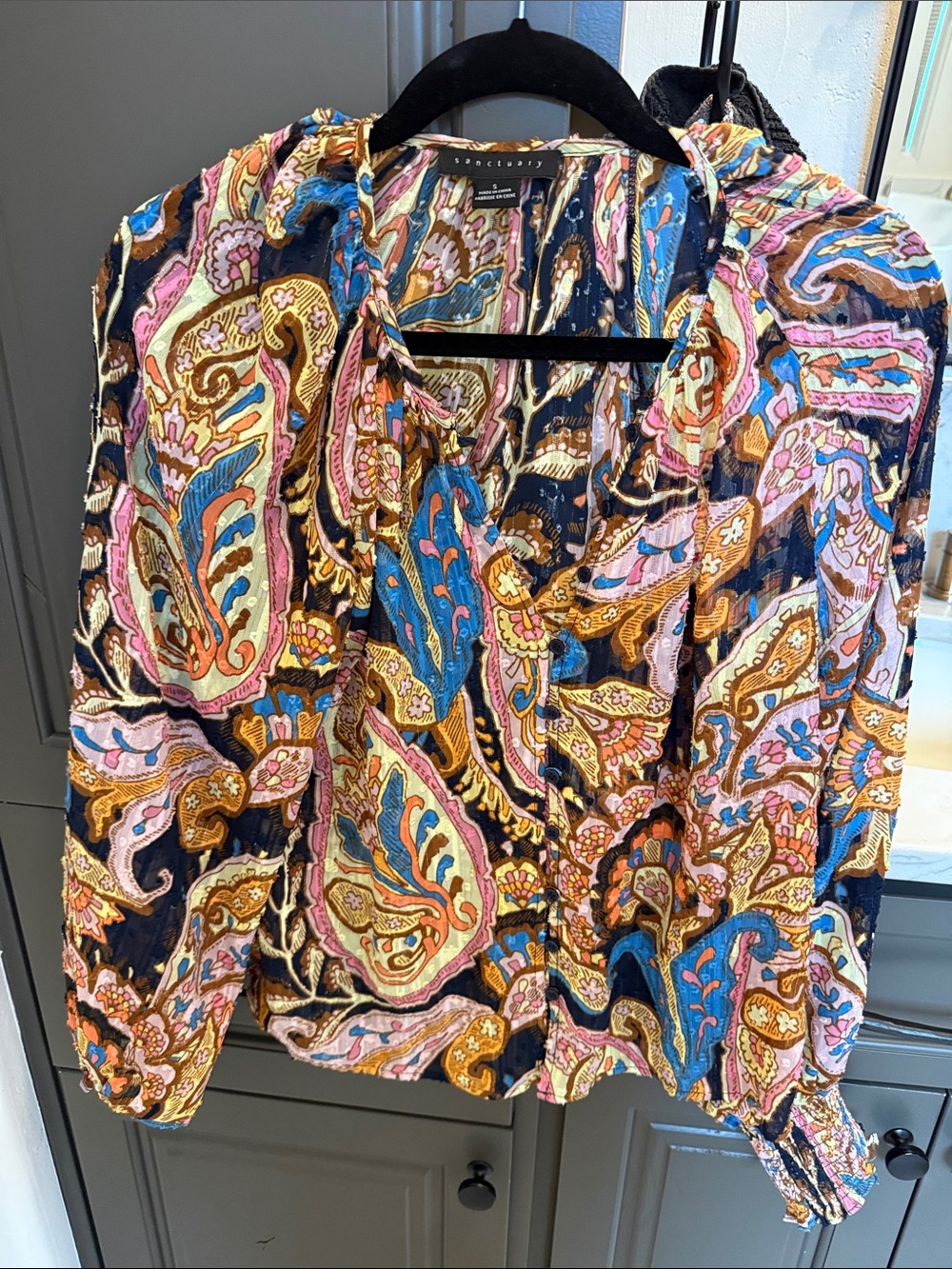 Sanctuary Multicolor Paisley Blazer Jacket